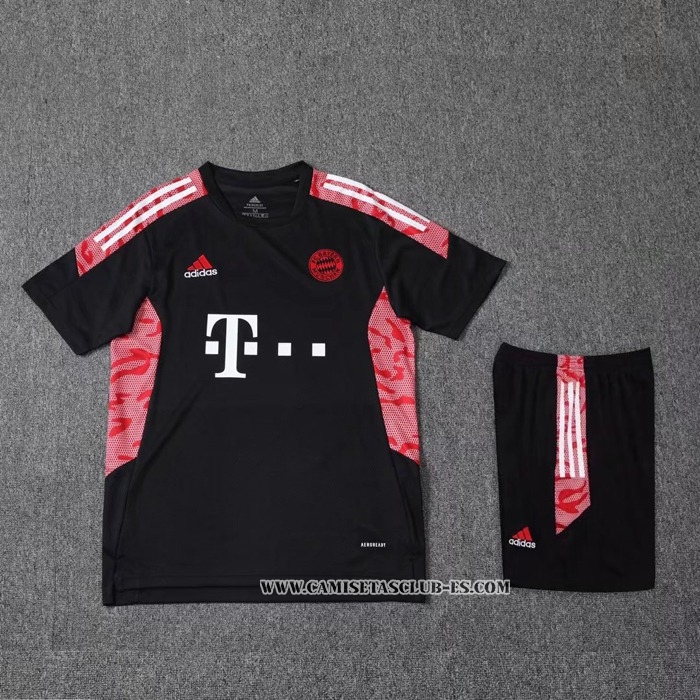 Chandal del Bayern Munich 22-23 Manga Corta Negro - Pantalon Corto